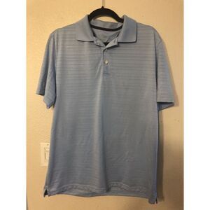 Chaps 78 Polo‎ Golf Shirt Stay Dry Light Blue Athletic Medium